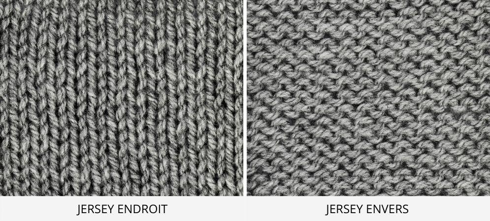 Reconnaître l'endroit et l'envers d'un tricot