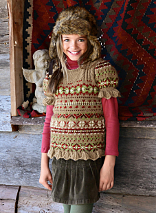 Pull jacquard manches courtes Nikita