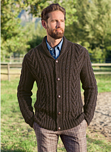 Gilet torsadé col châle Clovis