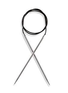Aiguilles circulaires acier Bergère de France, 80 cm