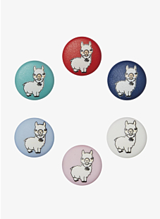 Lot de 6 boutons lama Ø 15 mm