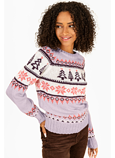Pull jacquard hiver Ivanny