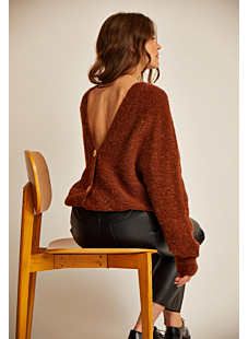 Gilet empiècement point mousse Lea