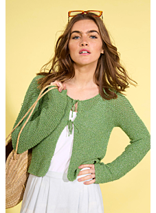 Gilet court point fantaisie Dina