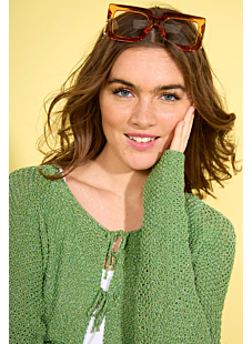 Gilet court point fantaisie Dina