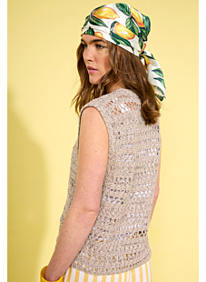 Gilet sans manches au crochet Stacy