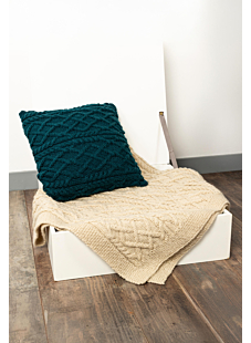 Coussin carré à torsades Iago