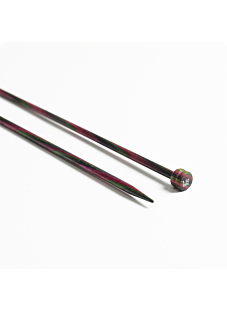 Aiguilles droites bouleau, 40 cm n°8, Knit Pro