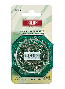Blister de 75 épingles de sureté à ressort n°3, 39 mm