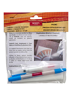 Voile de transfert + voile + pinceau