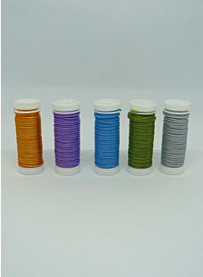 Coton ciré rond 1mm 5 fusettes de 5 couleurs