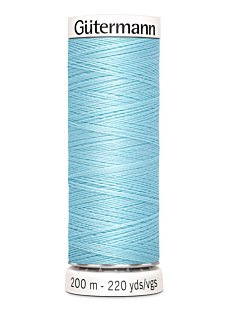 Fil tout coudre 200 m polyester, bleu clair 195