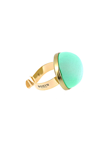 Bracelet porte épingles métallique, vert d'eau
