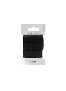 Elastique tissés, 18 mm noir