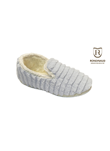 Charentaise fausse fourrure grise Taille 39