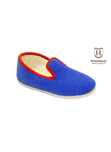 Charentaise bleu roi bordure rouge Taille 42