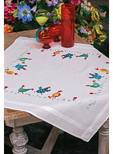 Kit nappe poulets colorés