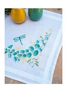 Kit chemin de table Libellule et Eucalyptus
