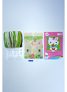Kit coussin canevas Hello Kitty Floral