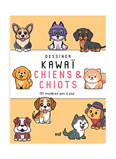 Livre Dessiner Kawai - Chiens et Chiots