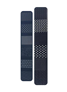 Kit pour rapiéçage Sashiko avec tissus, fil, aiguilles et dé en cuir