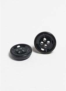 Lot de 5 gros boutons en bio résine Ø 34 mm anthracite