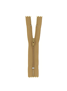 Fermeture nylon non séparable camel, 55 cm