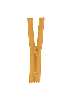 Fermeture nylon non séparable ocre, 55 cm