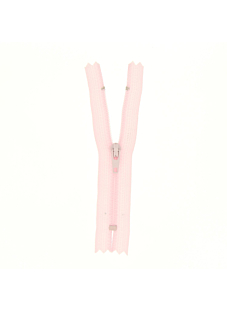 Fermeture nylon non séparable rose pâle, 18 cm