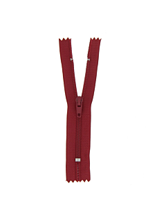 Fermeture nylon non séparable bordeaux, 35 cm
