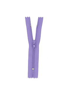 Fermeture nylon non séparable parme, 15 cm