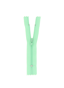 Fermeture nylon non séparable vert d'eau, 18 cm