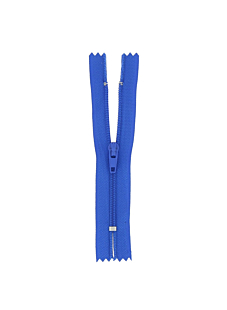 Fermeture nylon non séparable bleu, 55 cm