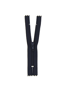 Fermeture nylon non séparable bleu marine, 25 cm