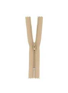 Fermeture nylon non séparable beige, 60 cm