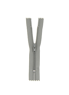Fermeture nylon non séparable gris, 50 cm
