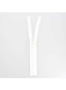 Fermeture injectée n°5 séparable blanc, 60 cm