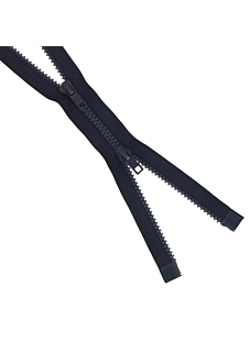 Fermeture injectée n°5 double curseur séparable bleu marine, 80 cm
