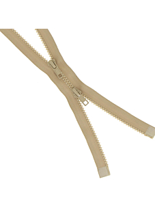 Fermeture injectée n°5 double curseur séparable beige, 75 cm