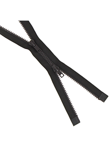 Fermeture injectée n°5 double curseur séparable marron foncé, 75 cm