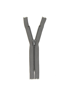 Fermeture spéciale pantalon non séparable gris, 15 cm