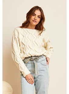 Pull long à torsades Roxane
