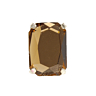 Lot de 4 pierres en verre Brun