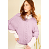 M6418 Sur pull a torsades en impression papier