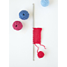 Crochet tunisien double extrémité en alu. 30 cm n° 4