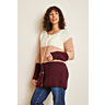 M6465 Gilet tricolore au point de mousse Blandine en fiche pdf