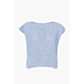 M2871 Pull sans manches col bateau Iris en impression papier