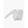 M6047 Pull jersey col V manches montées Claudia en impression papier