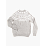 M6245 Pull empiècement jacquard Fanny en impression papier