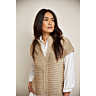 M6375 Veste sans manches zippée Aline en impression papier